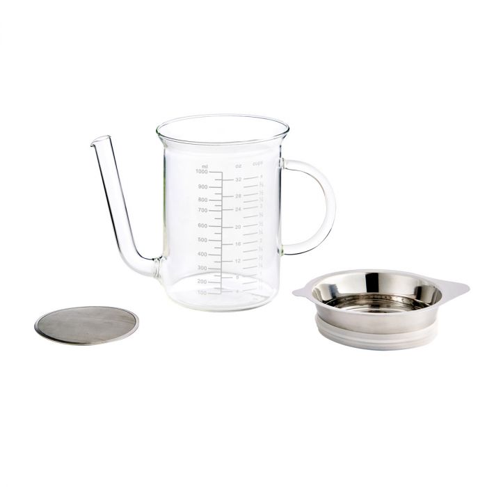 Glass Fat Separator With Gravy Strainer