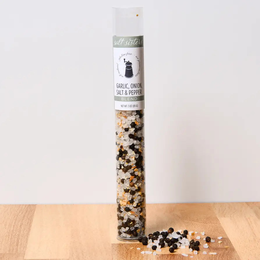 Grinder Refill Tube - Garlic, Onion, Salt & Pepper Blend-3oz