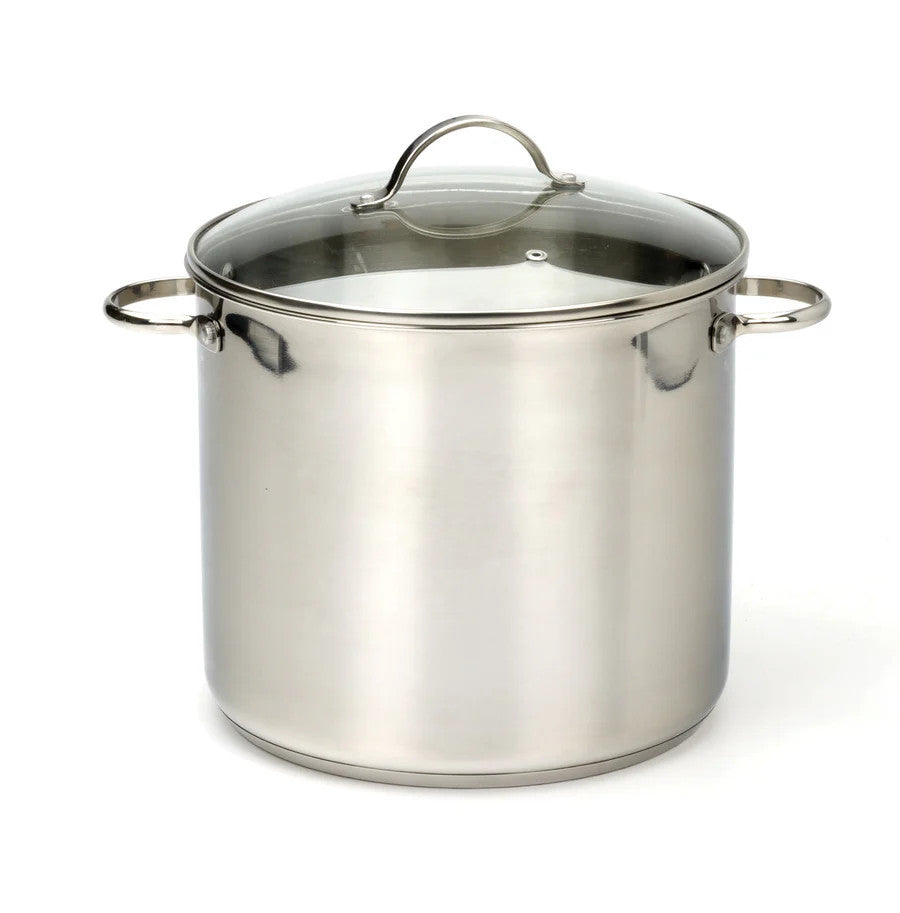 12 Qt Stainless Steel Stockpot-All Cooking Surfaces