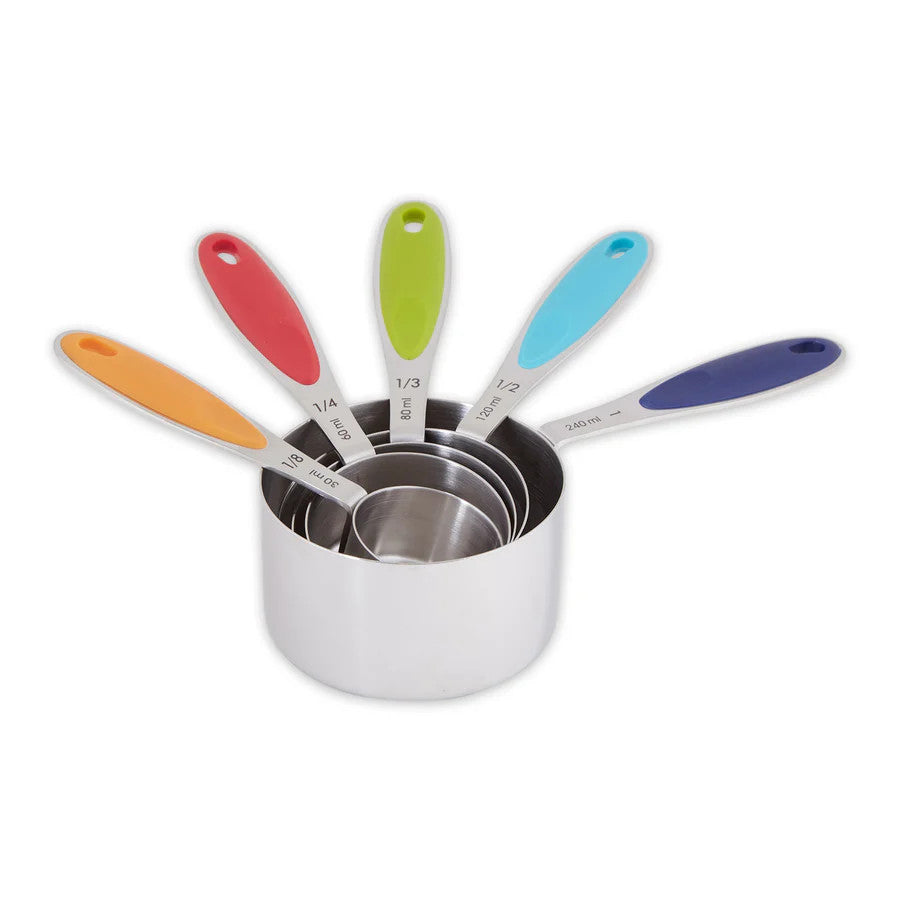 Stainless Colored Handle Measuring Cups