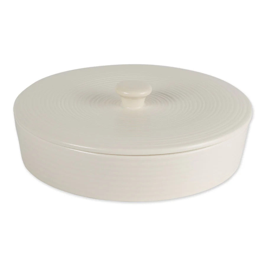 Tortilla Warmer - 10In - Stoneware - White