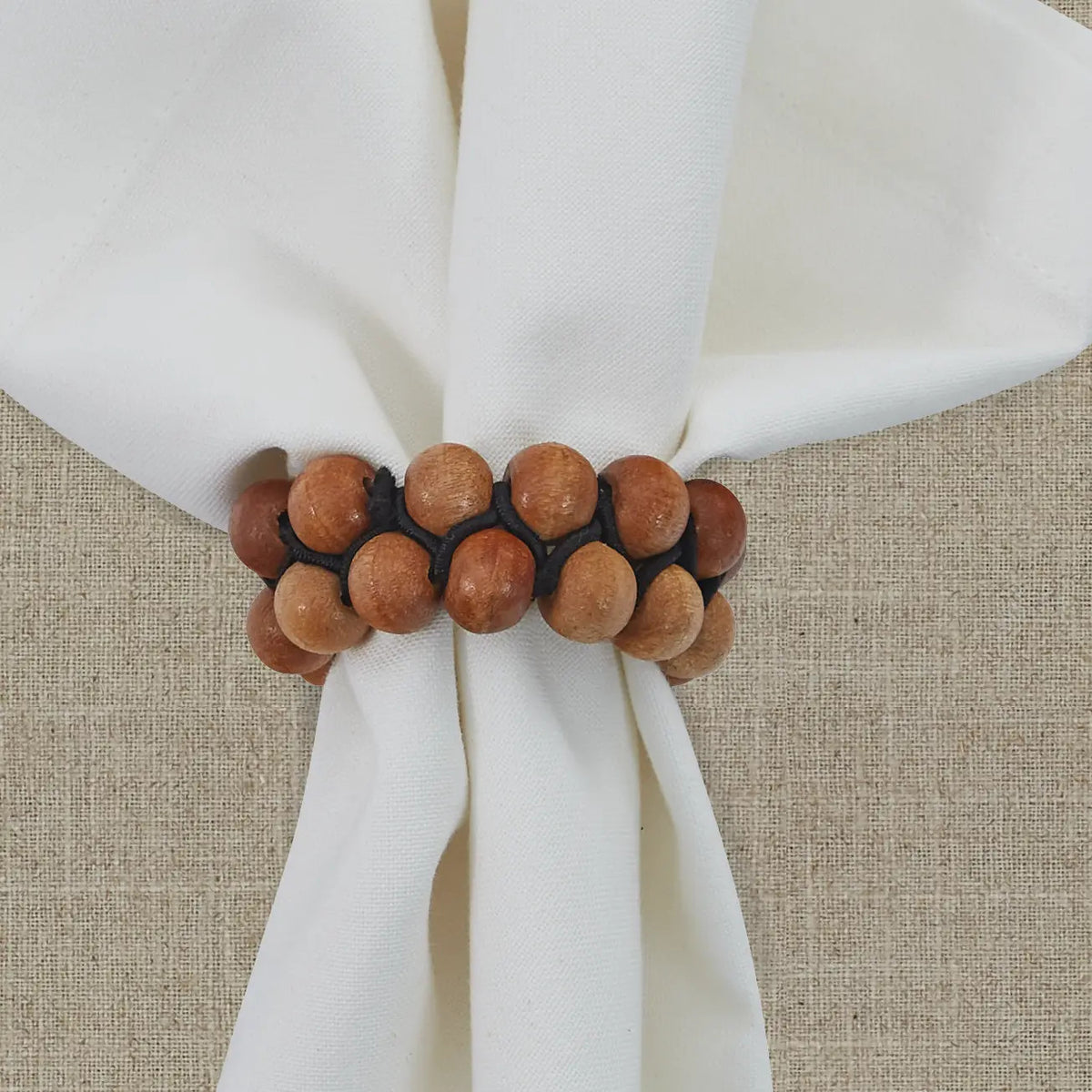 Wooden Beads Napkin Ring