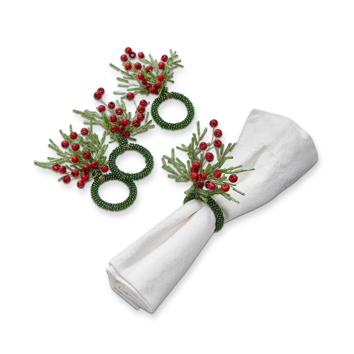 Sprig Napkin Ring - Green