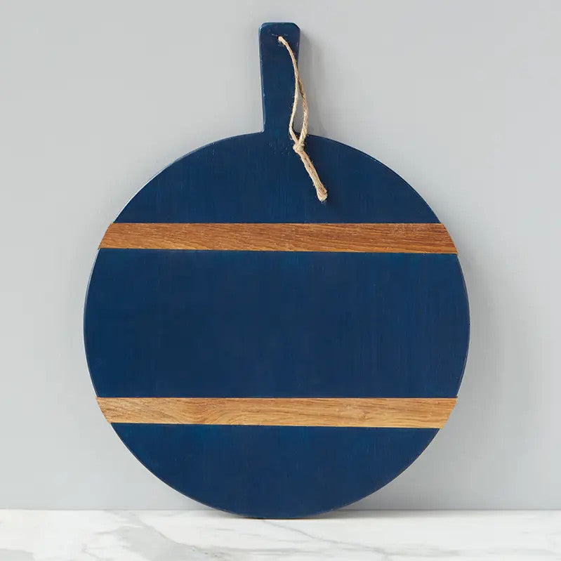 Navy Round Mod Charcuterie Board, Medium
