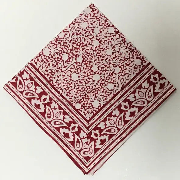 Napkins Holiday Print Red
