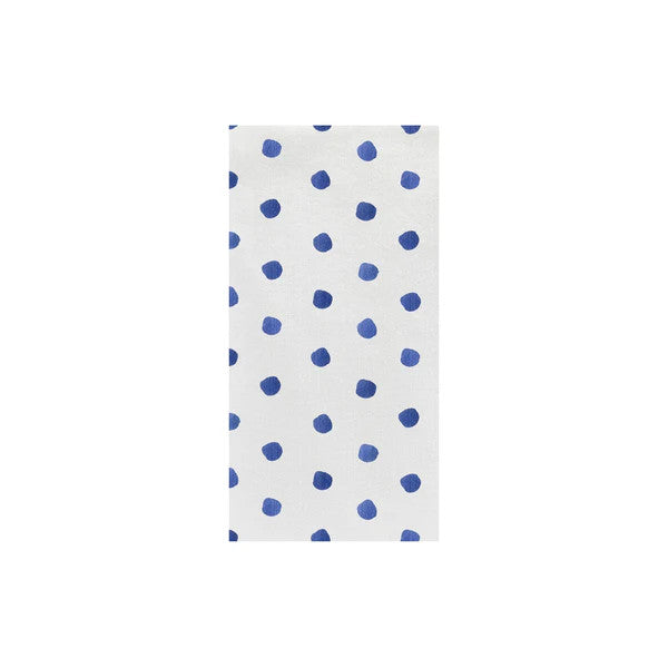 Papersoft Napkins Dot Blue Guest Towels (Pack of 50)