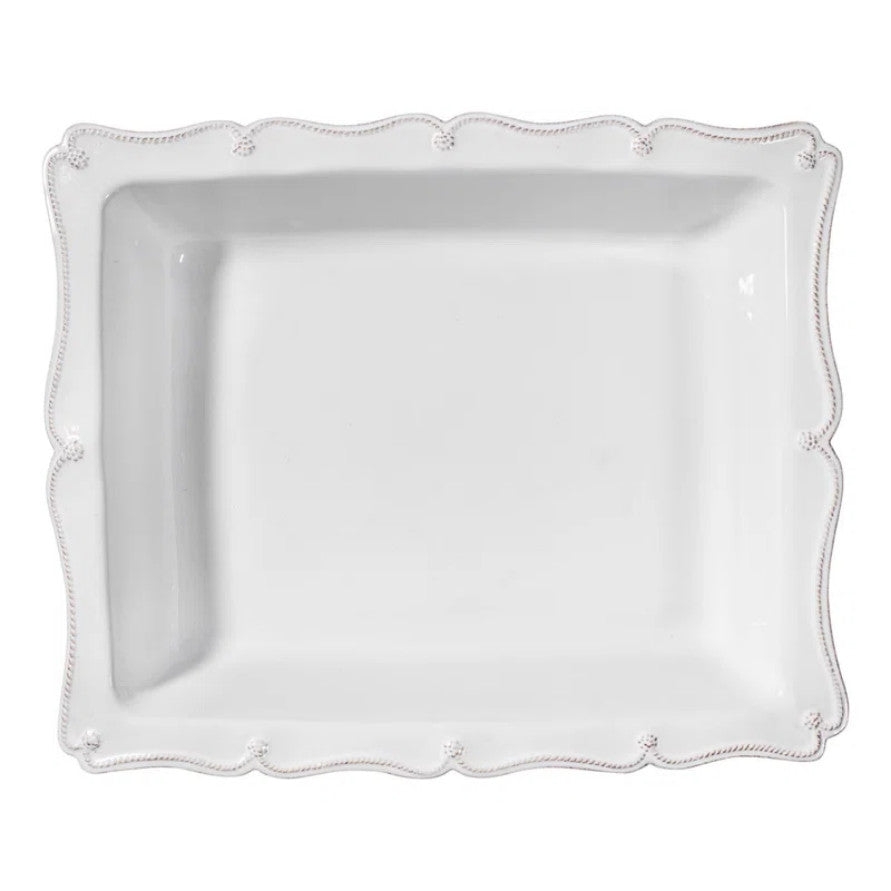 Berry & Thread 17" Rectangular Baker - Whitewash