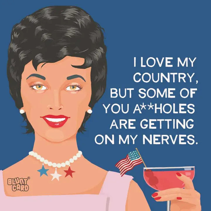 Love My Country Cocktail Napkin