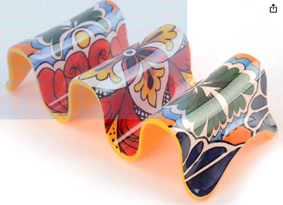 Triple Taco Holder - Yellow