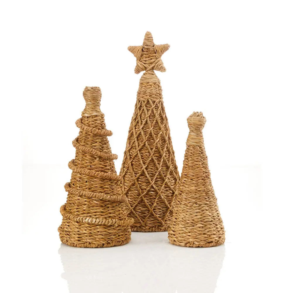 Hogla Basket Christmas Trees Set of 3