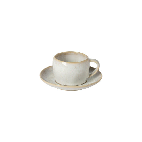 Tea/Coffee Cup & Saucer 8oz- Eivissa Sand Beige