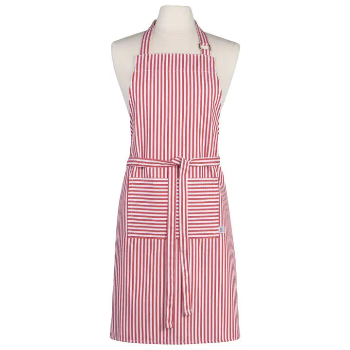 Red Stripe Chef Apron