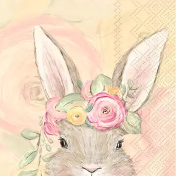 Bunny Flower Crown Guest Towels