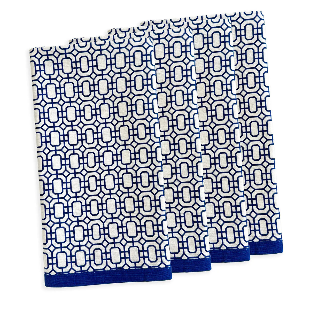 Newport Blue Dinner Napkins, Set of 4