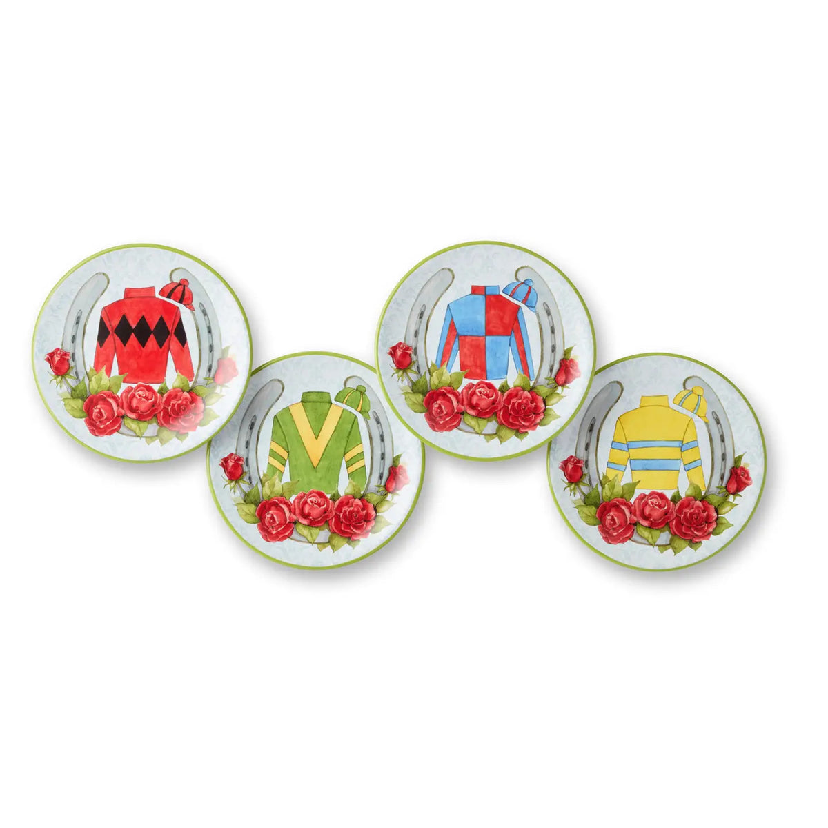 Day At the Races Canape Plates 4 Asst.