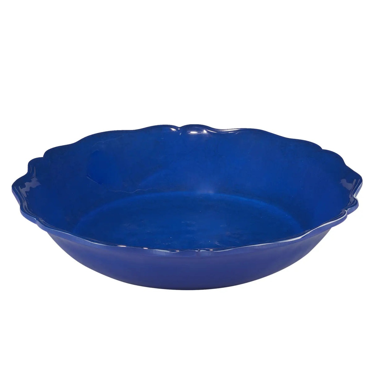 Indigo Blue 100% Melamine Lg Serving Bowl 13.75in X 2.75
