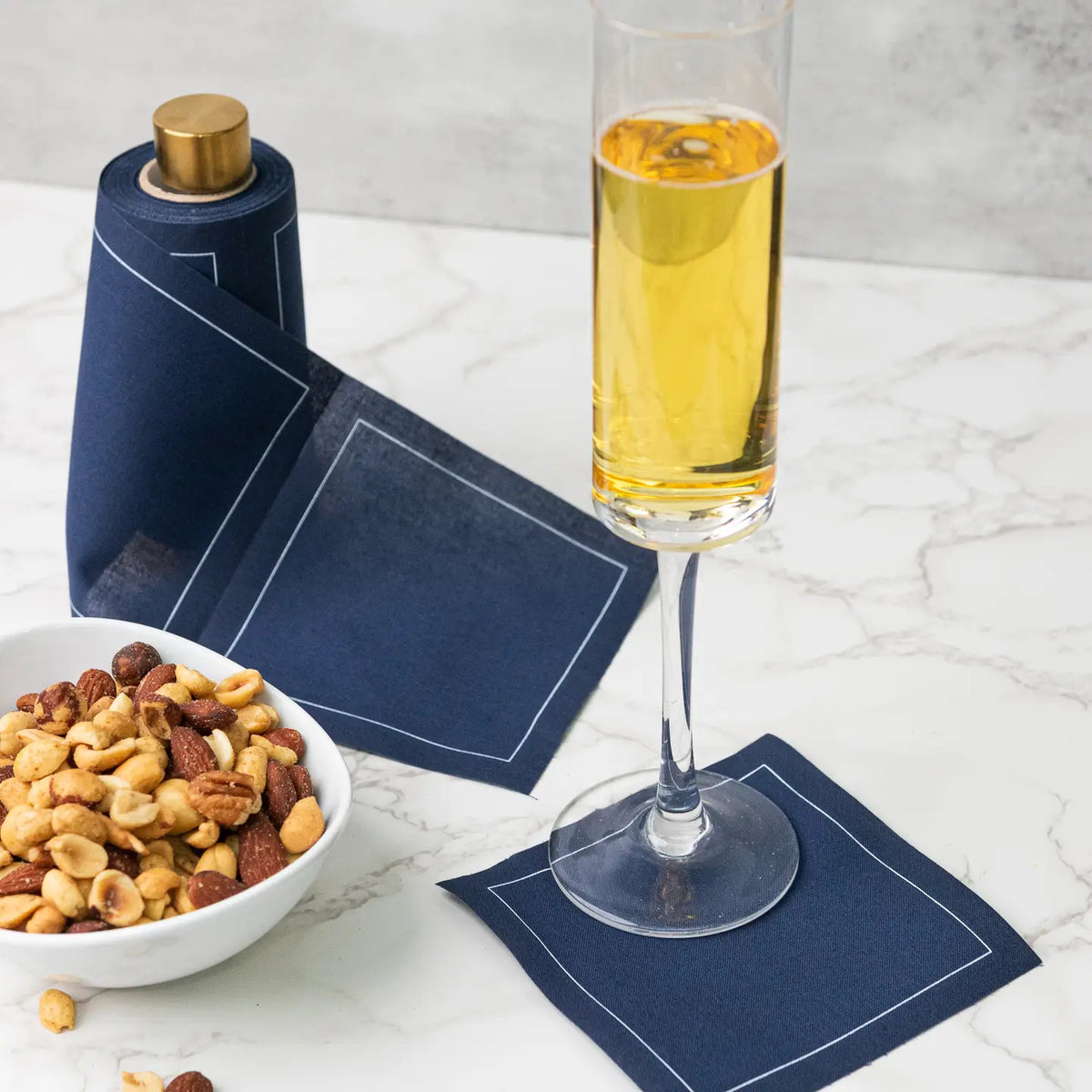 Midnight Blue Cocktail Napkin Roll