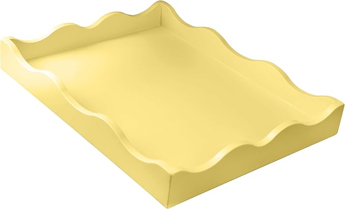 Limoncillo Wooden Scalloped Tray