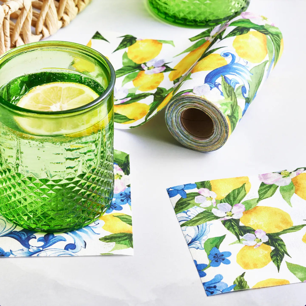 Ceci New York X MY DRAP Fiorella Cotton Cocktail Napkins