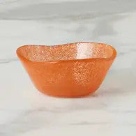 Glass Dipping Bowl, Orange