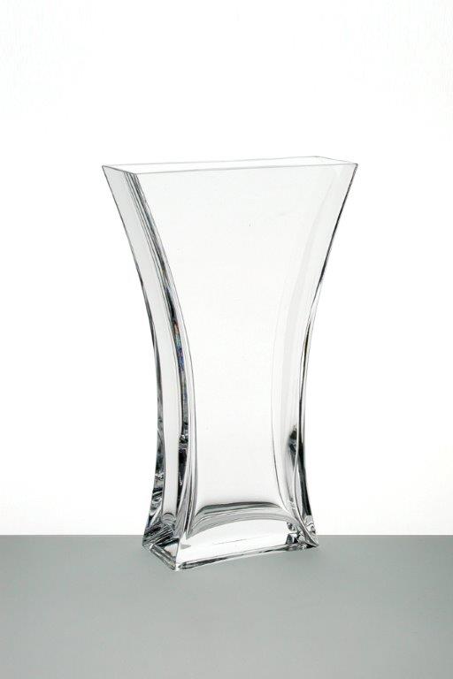 Clear Crystal Hourglass Vase