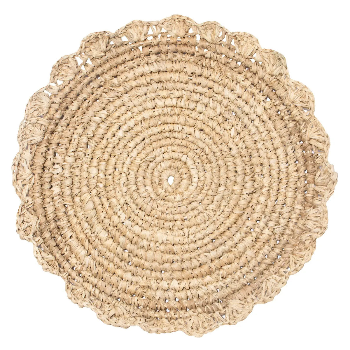 Blossom Natural Round Placemat Flower-Set of 4
