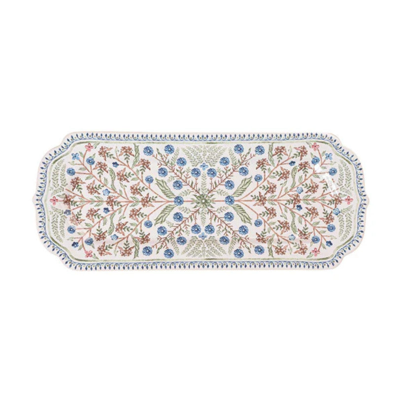 Villa Seville 15” Hostess Tray - Chambray
