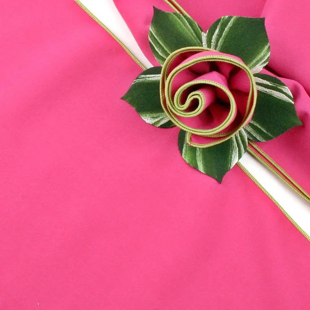 Hot Pink with Honeydew Green Trim Napkin