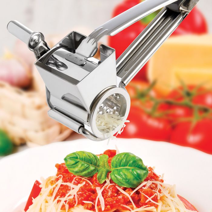 Deluxe Rotary Cheese Grater-Stainless