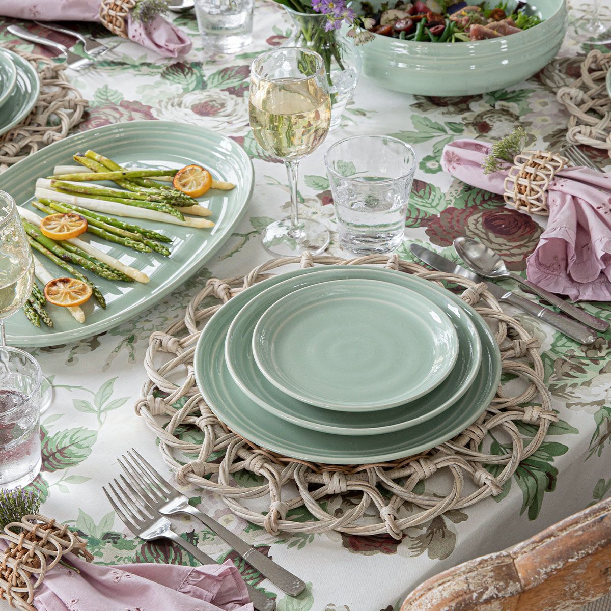 Bilbao 5pc Place Setting - Sage (KC01/21, KC02/21, KC03/21, KC07X/21, KC46/21)