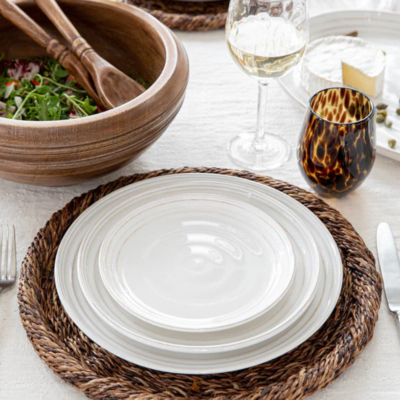 Bilbao Dinner Plate - Whitewash