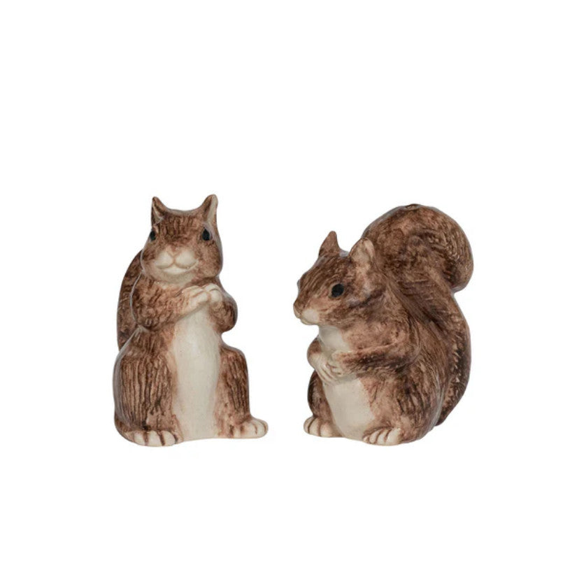 Clever Creatures Squirrel Salt and Pepper Set/2pc - Zelda & Scott