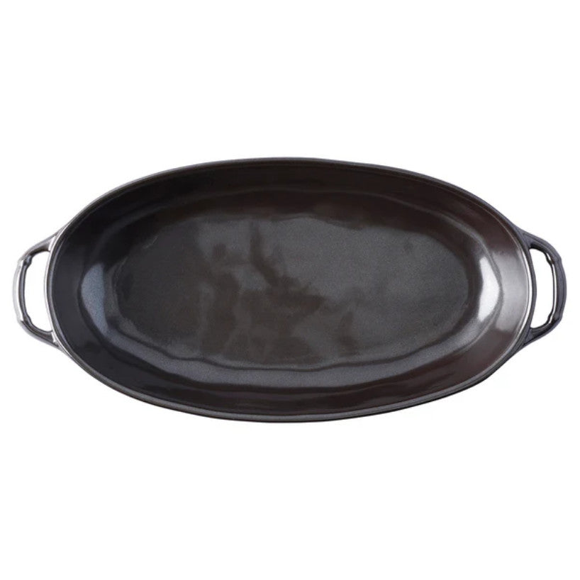 Pewter Stoneware 15.5" Baker