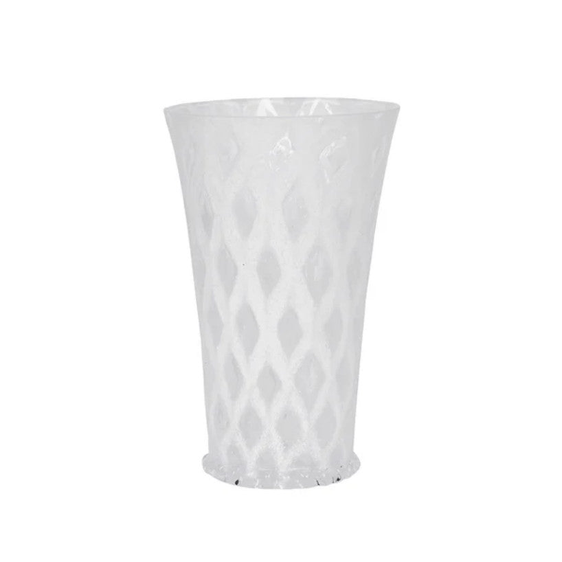 Trellis Large Tumbler - White