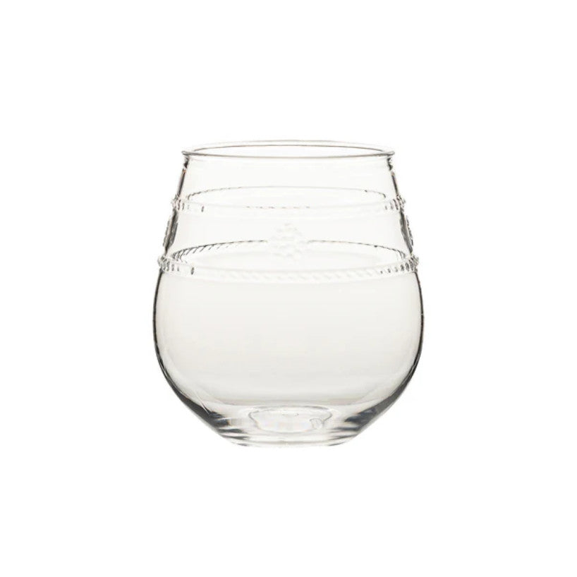 Isabella Acrylic Stemless Wine Glass Set/4