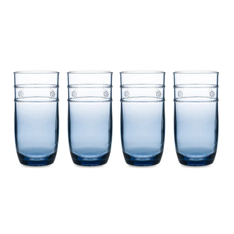 Isabella Acrylic Large Tumbler Set/4 - Blue