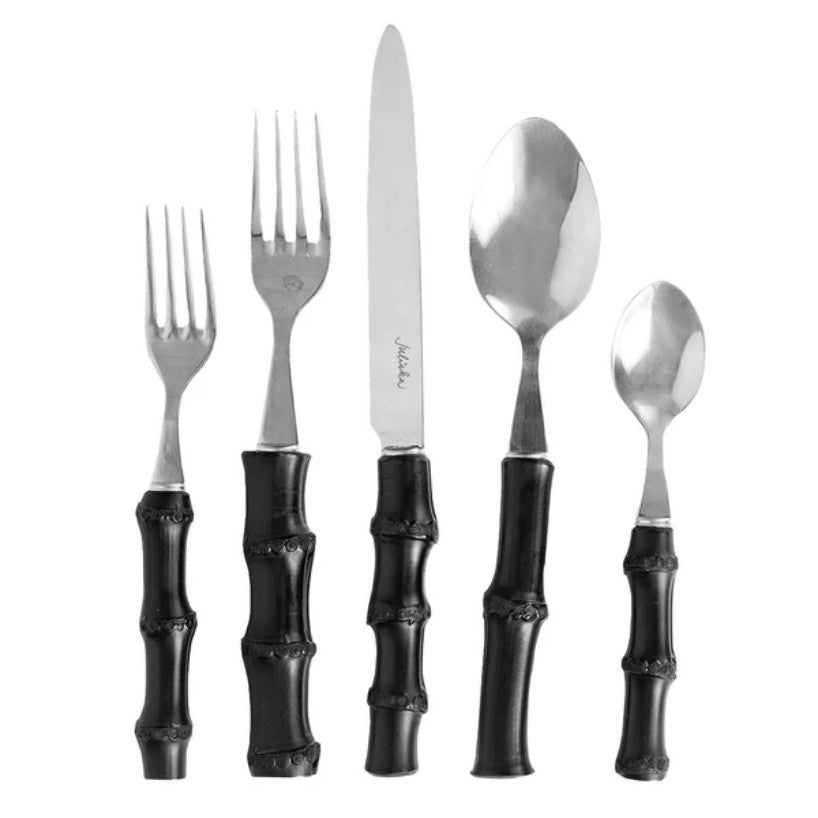 Bamboo 5pc Place Setting - Black