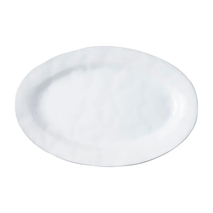 Quotidien 15" Oval Platter - White Truffle