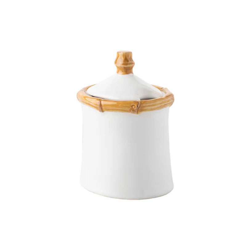 Bamboo Sugar Bowl with Lid- Natural