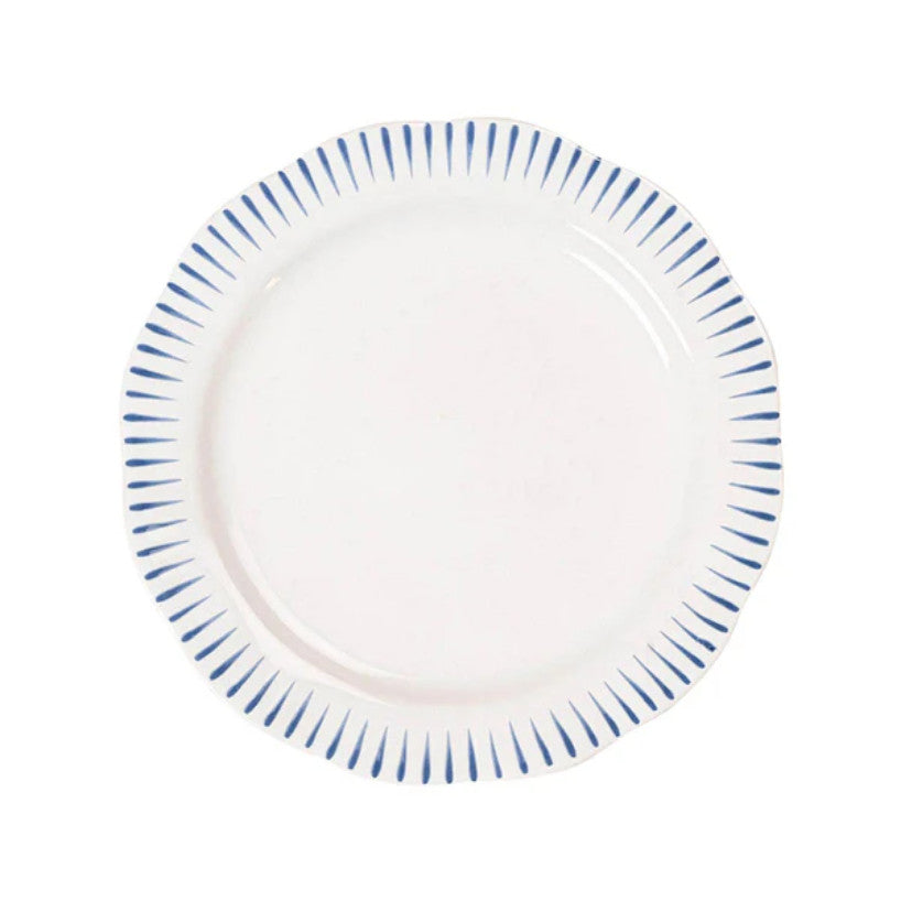 Sitio Stripe Dessert/Salad Plate - Delft Blue