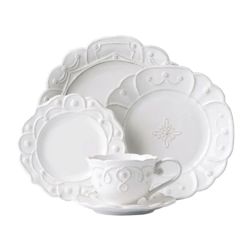 Jardins du Monde 5pc Place Setting - Whitewash (JMX01/10, JMV02X/10, JMX03X/10, JMX04/10, JMX05/10)