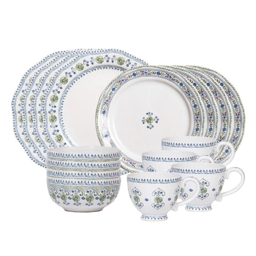 Villa Seville 16pc Place Setting - Chambray (SVL01/47, SVL02/47, SVL07/47, SVL06/47)