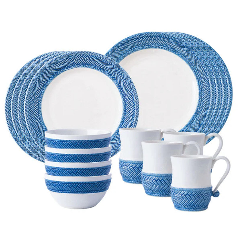 Le Panier 16pc Place Setting - Delft Blue (KH01/44, KH02/44, KH06/44, KH07/44)