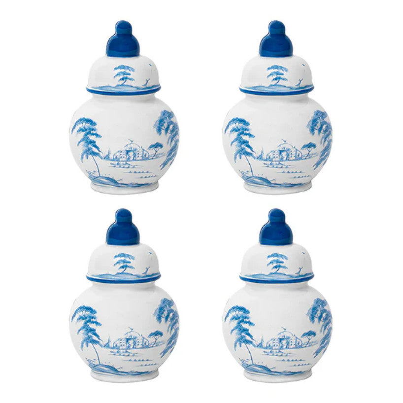 Country Estate Place Card Holder Set/4 - Delft Blue