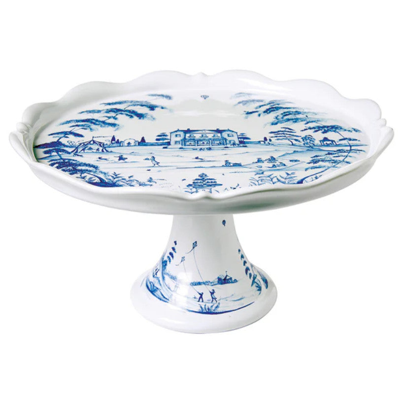 Country Estate Cake Stand - Delft Blue