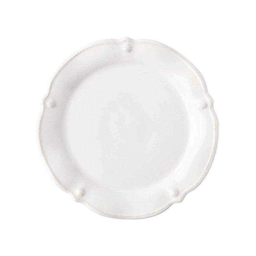 Berry & Thread Flared Side/Cocktail Plate - Whitewash