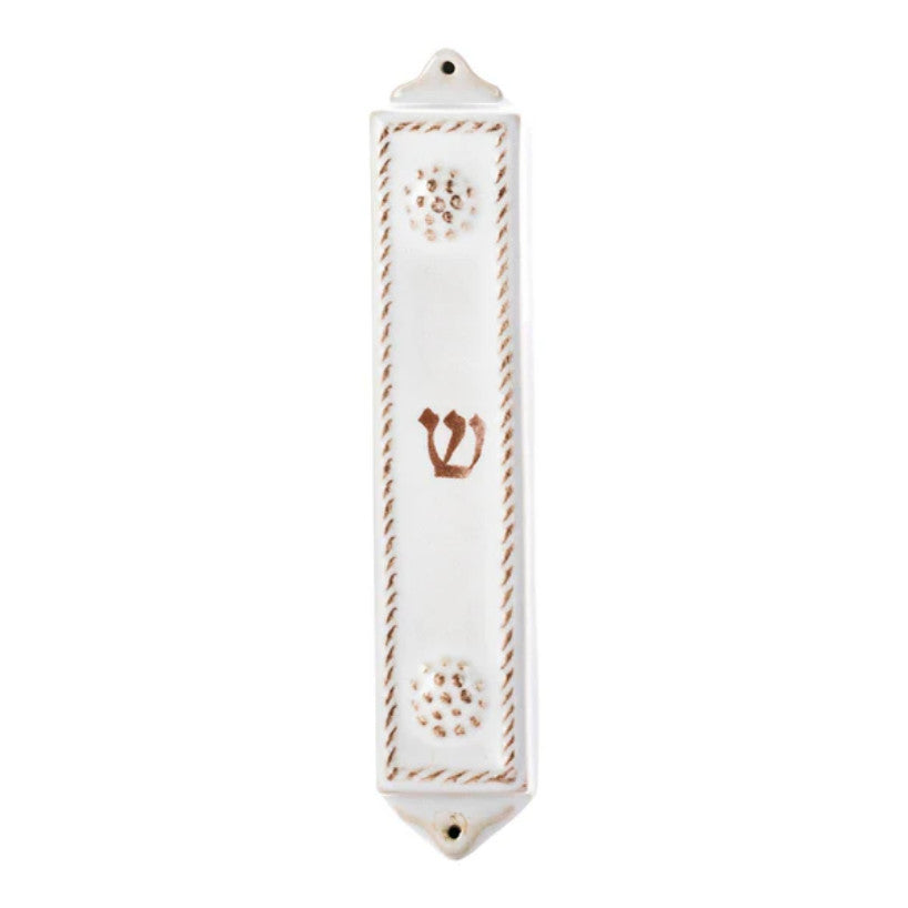 Berry & Thread Mezuzah - Whitewash