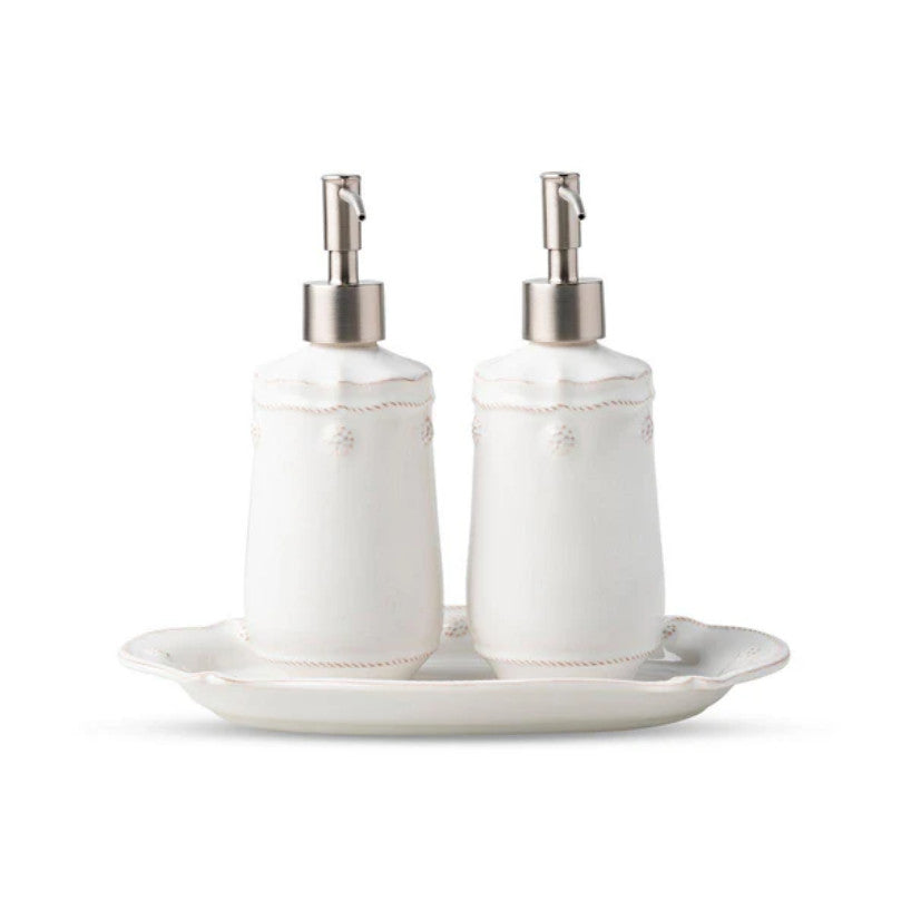 Berry & Thread Kitchen Set/3pc - Whitewash (2pcs JAV04/W, JAV03/W)
