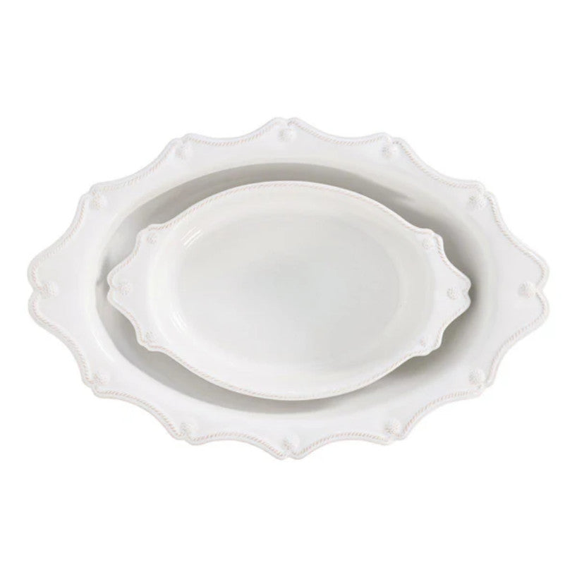 Berry & Thread Oval Baker Set/2pc - Whitewash (JA22/W, JA21X/W)