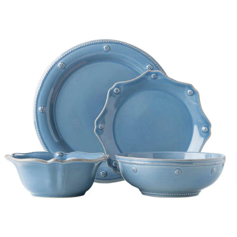 Berry & Thread 4pc Place Setting - Chambray (JDR/47, JDSS/47, JA07/47, JA64/47)